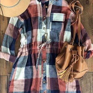 Cupshe plaid dress